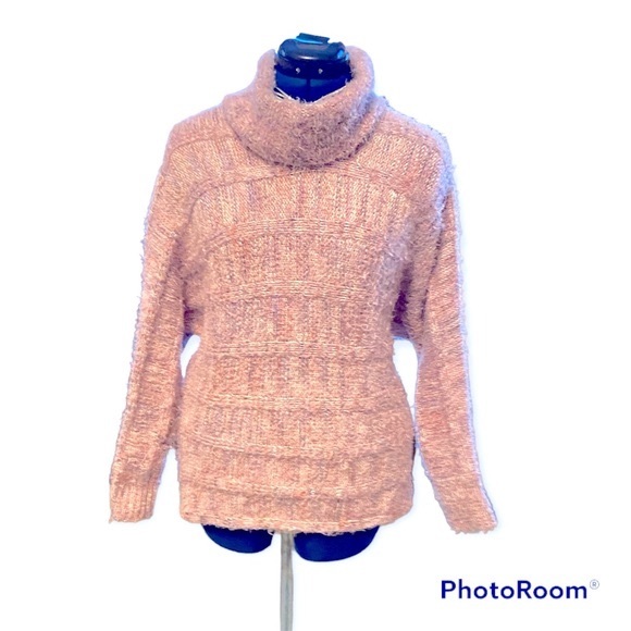 American Rag Pink Eyelash Oversized Batwing Sweater - Picture 2 of 3